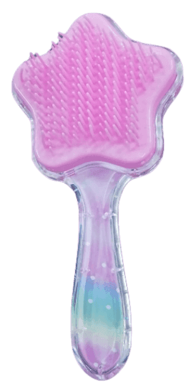 Kitty Unicorn Star Shape HairBbrush for Babies-Pink