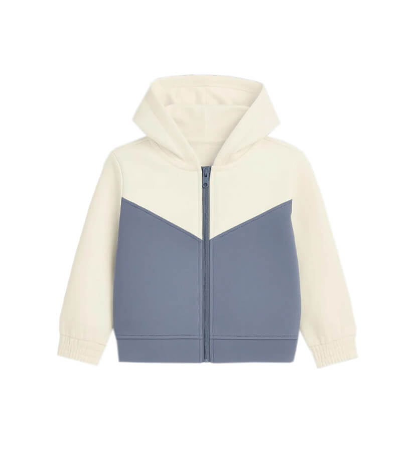 V Cross Pennal Short Body Fleece Boys Hood -White