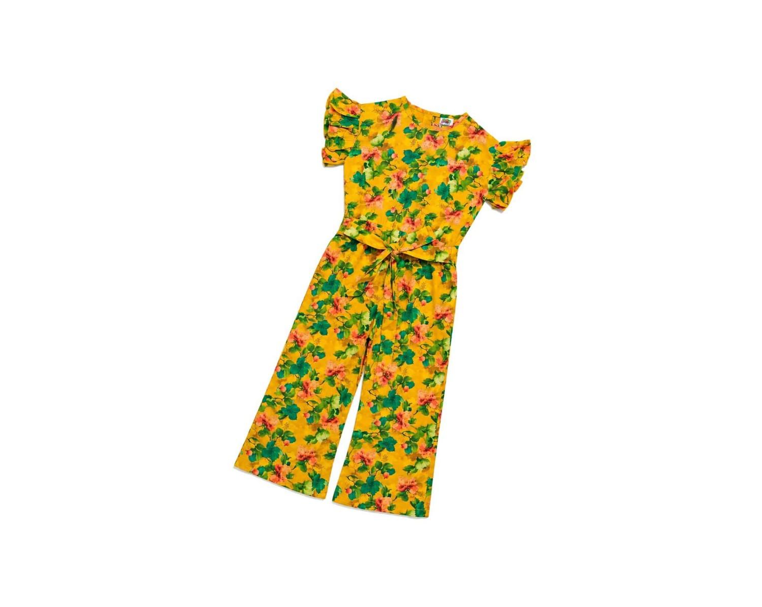 VibrantGardenGreenFlowersjumpsuit-Yellow_1