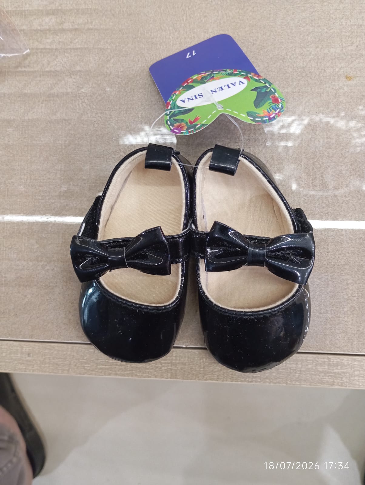 Black Patent Bow Baby Mary Jane Shoes