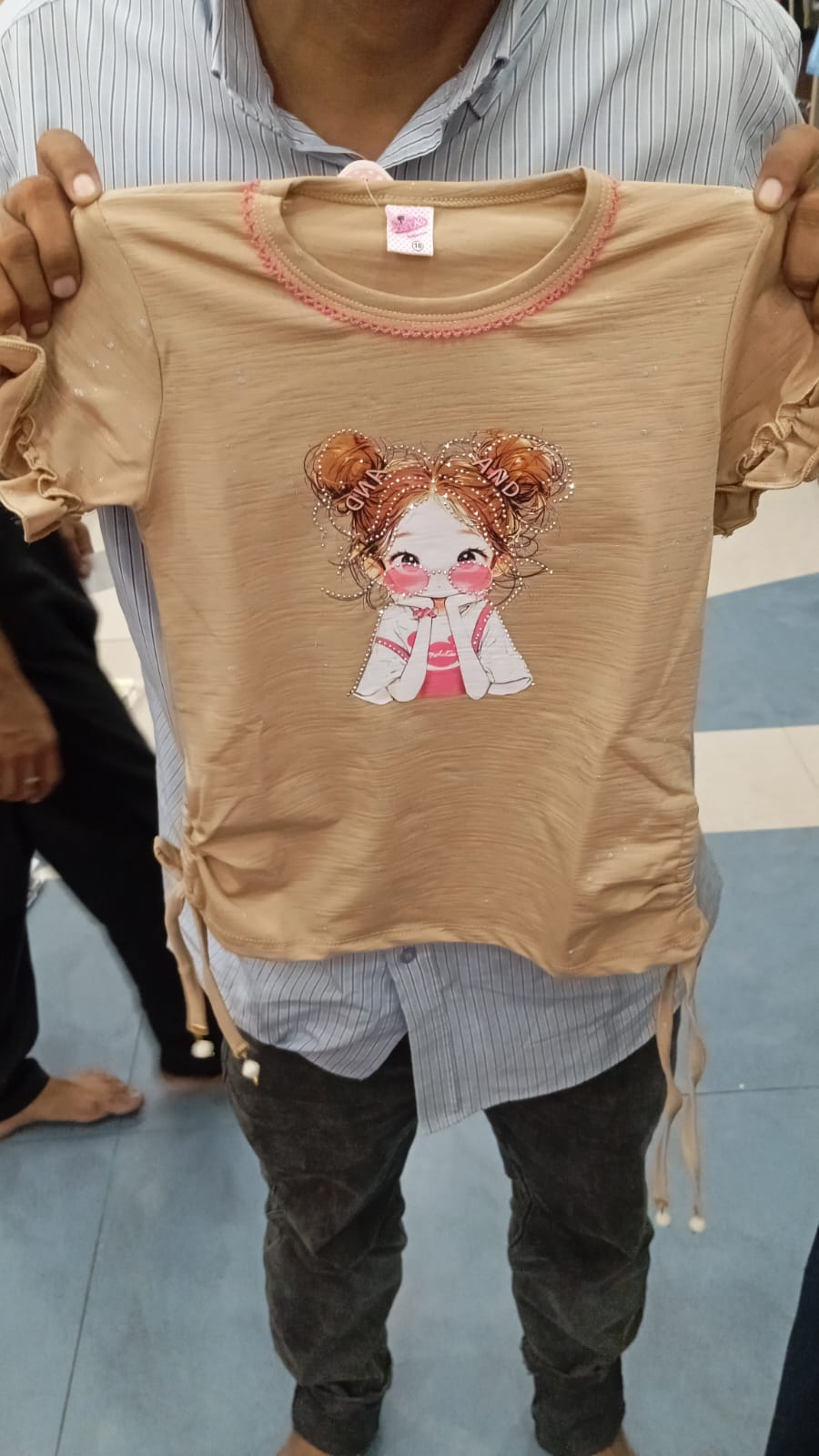 And Doll Girl Basic Cotton T Shirt