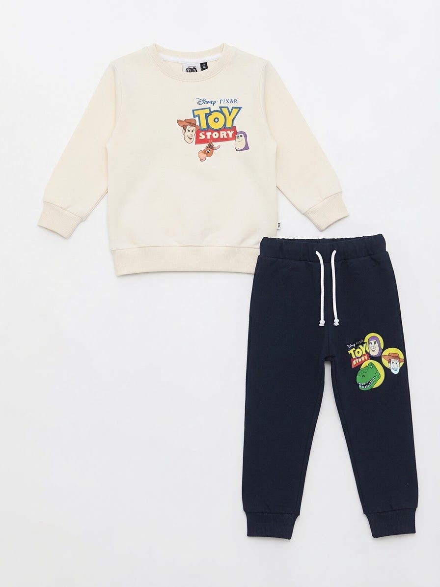 Toy Story Kids 2-Piece Tracksuit – Cream & Navy