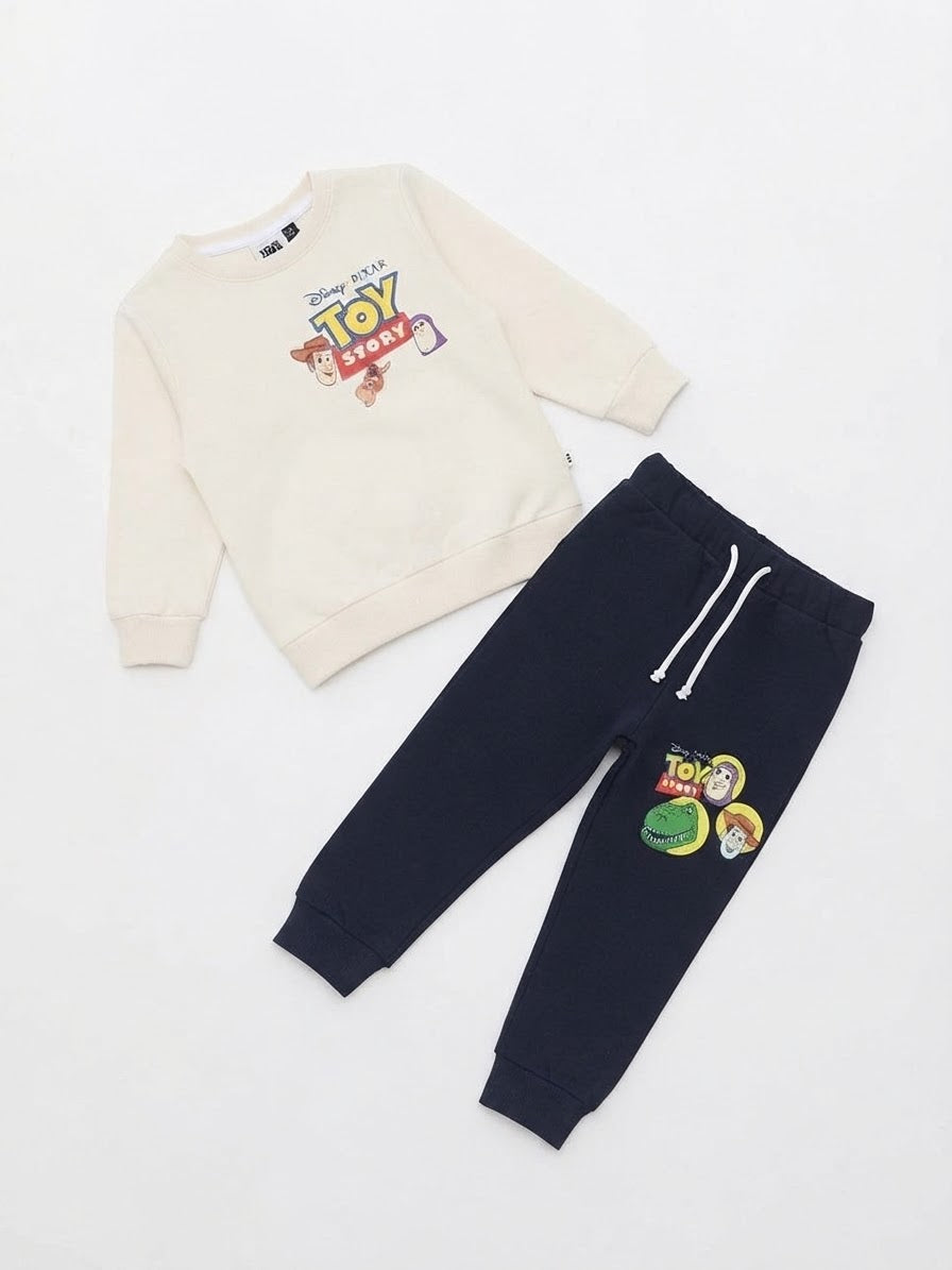 Toy Story Kids 2-Piece Tracksuit – Cream & Navy