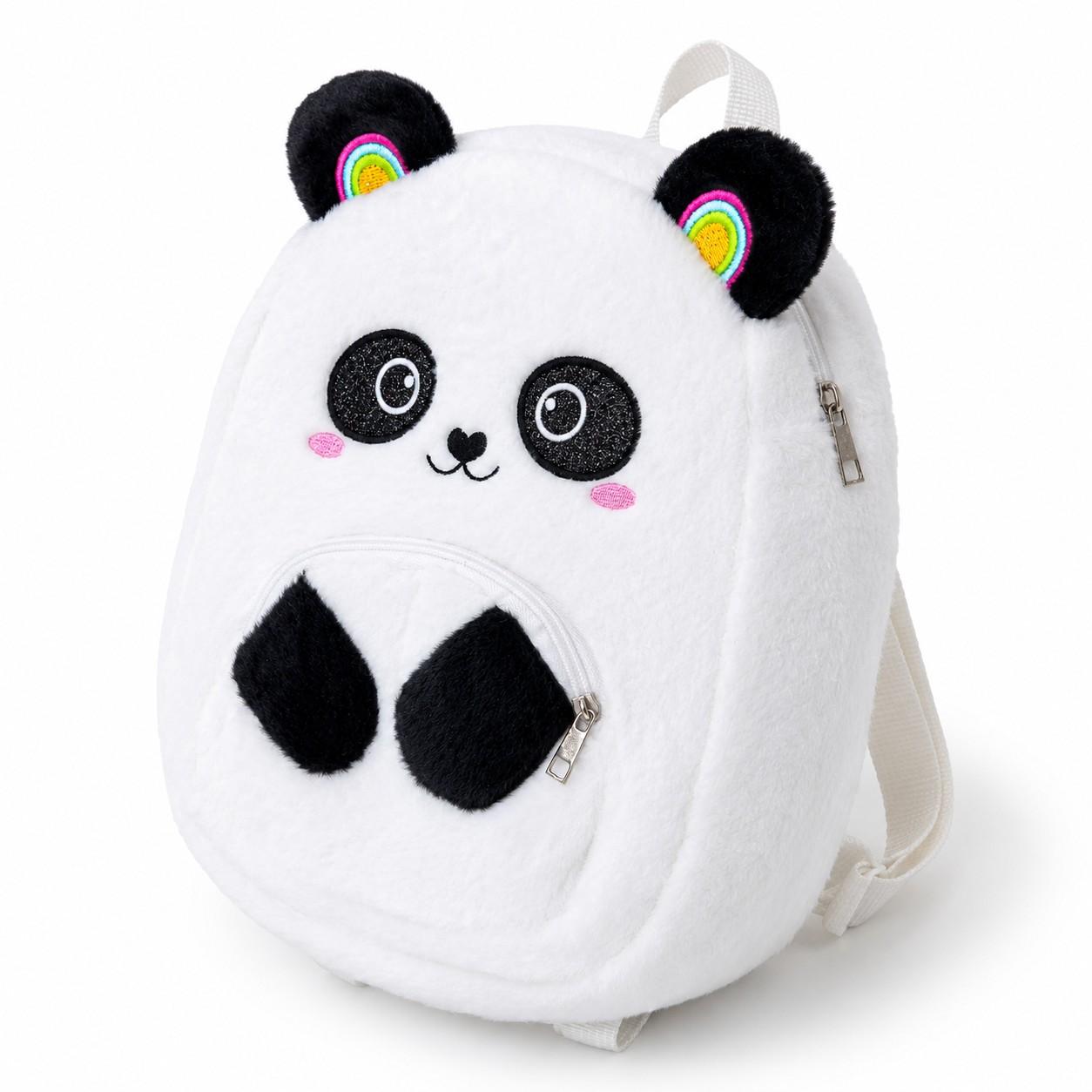 White Cute Panda Kids Bag - White