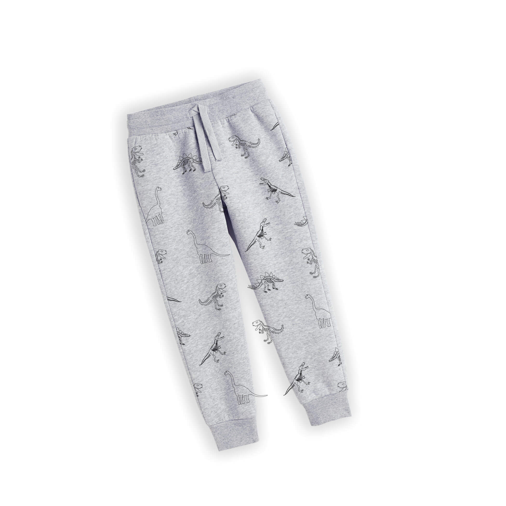 Wild Animals Allover Fleece Trouser -Heder Grey