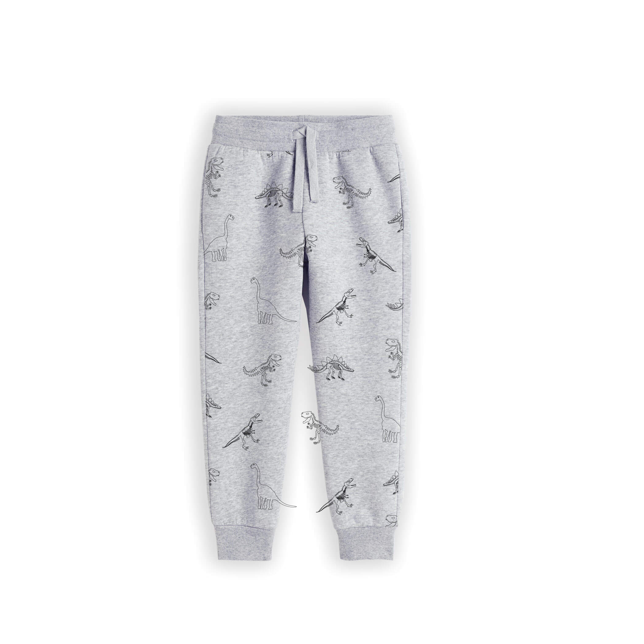 Wild Animals Allover Fleece Trouser -Heder Grey
