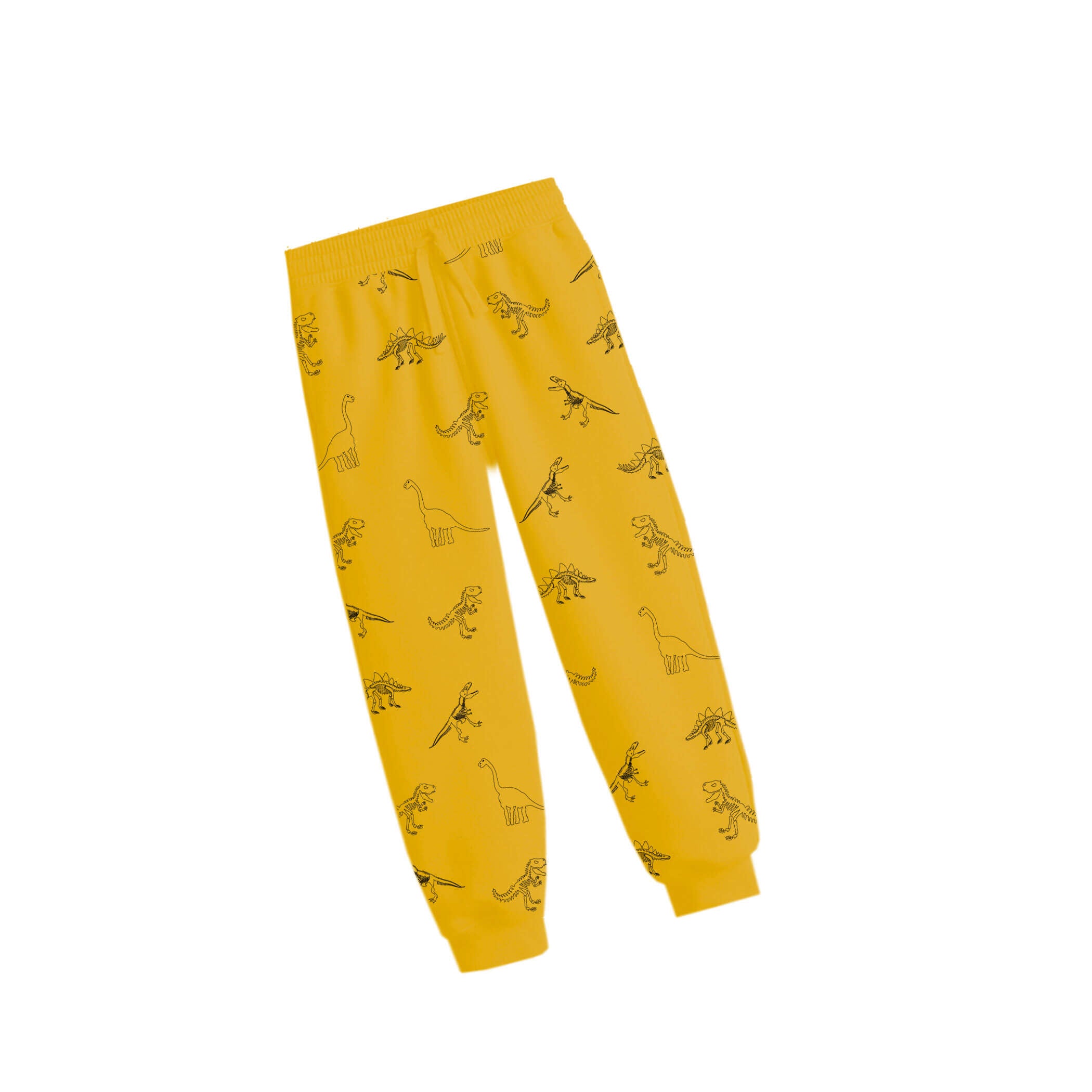 Wild Animals Allover Terry Trouser -Heder Mustard