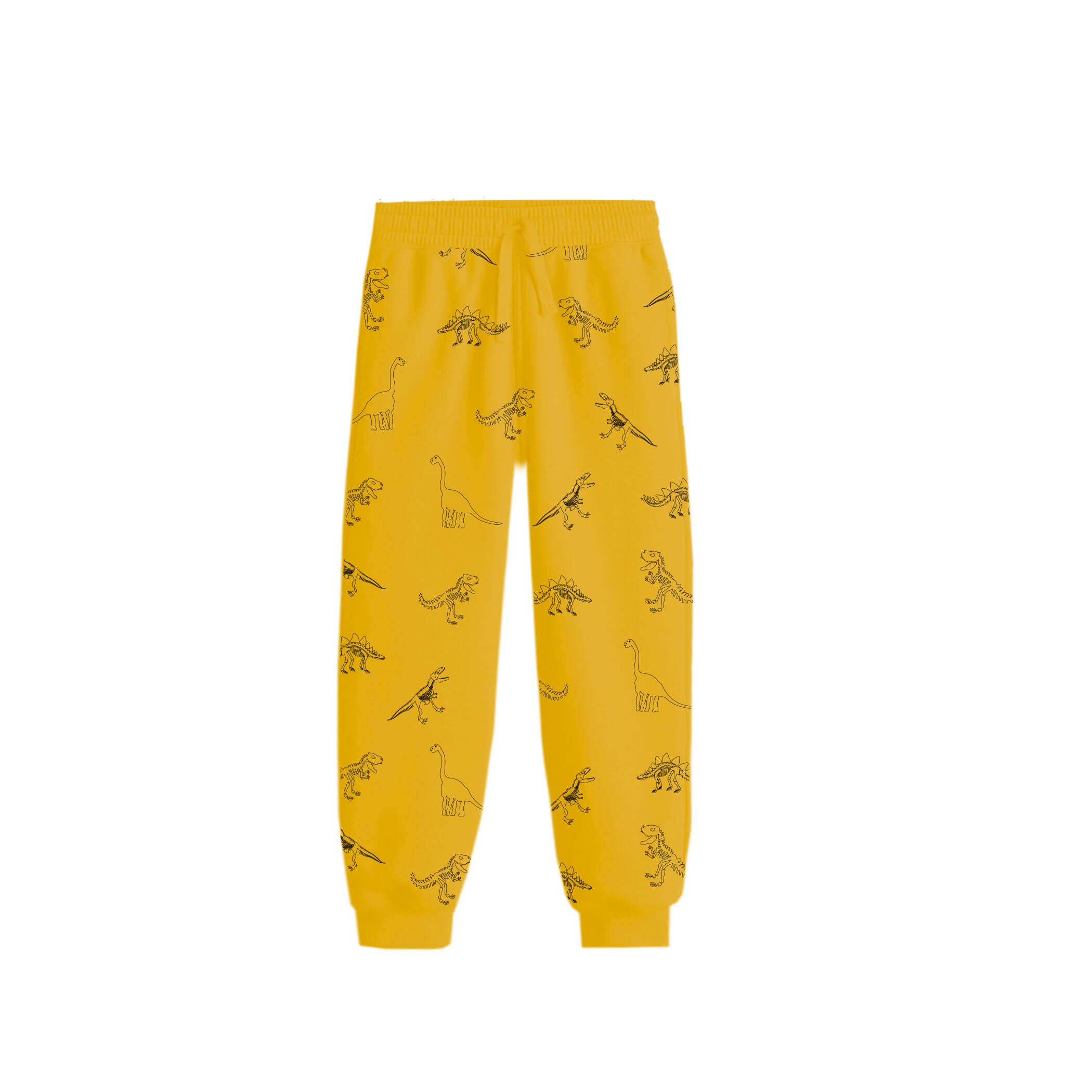 Wild Animals Allover Terry Trouser -Heder Mustard