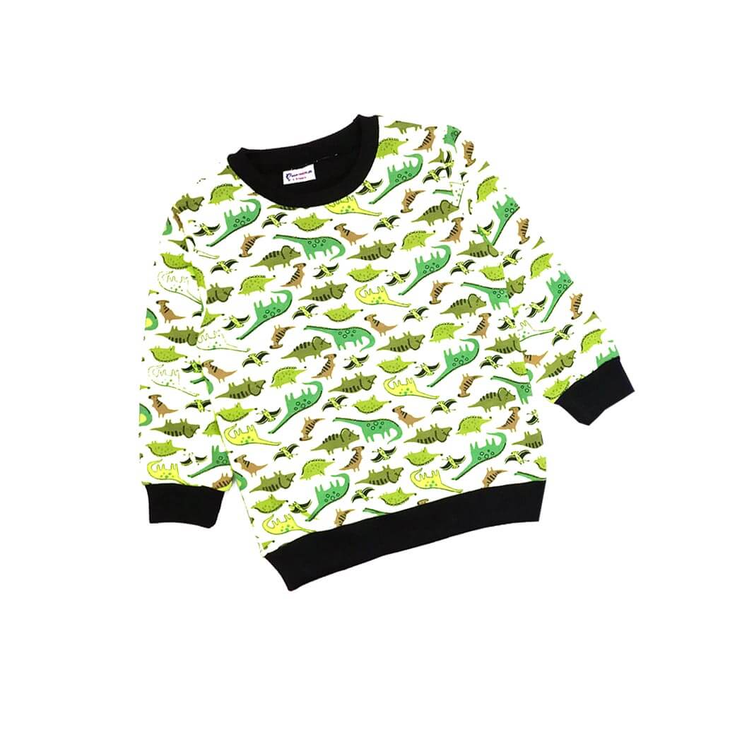 Wild Animals Fleece Sweatshirts - White