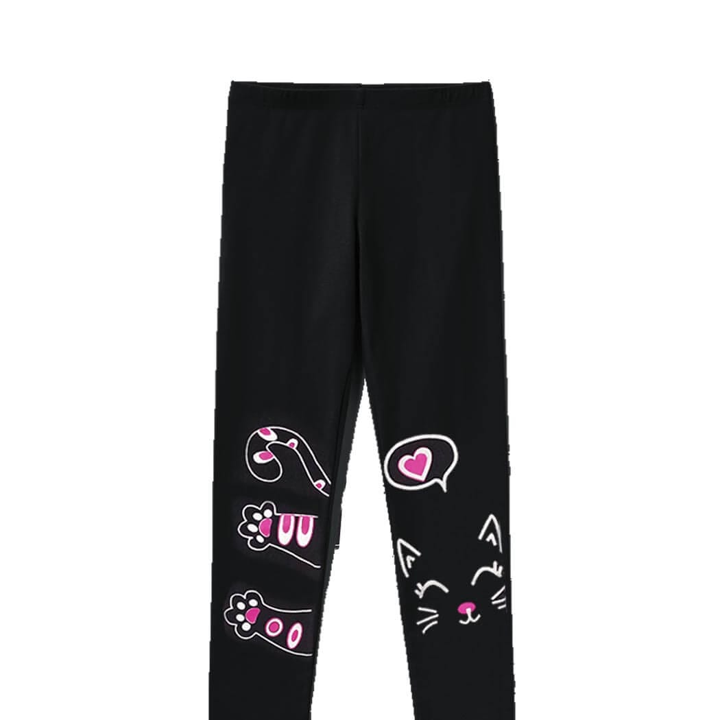 Wild Cat Premium Lycra Tights For Girs - Black