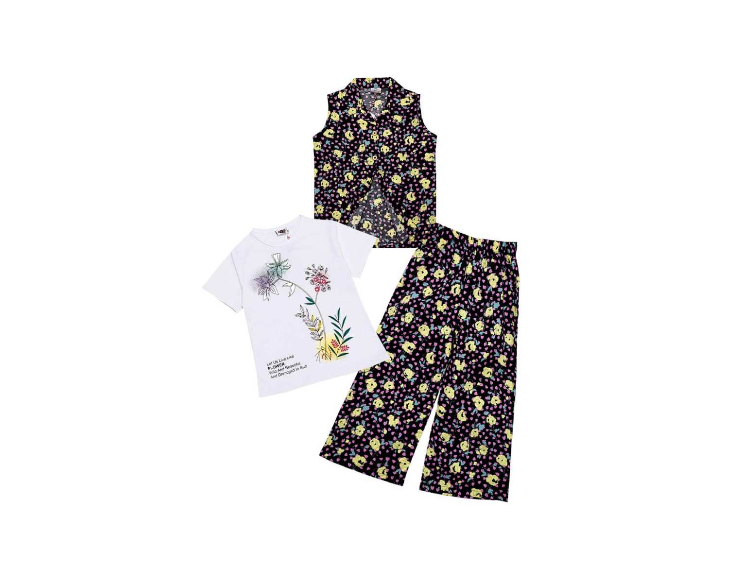 Wild_BeautifulFlowers3PcFlapperTrouser-Yellow_Black_1