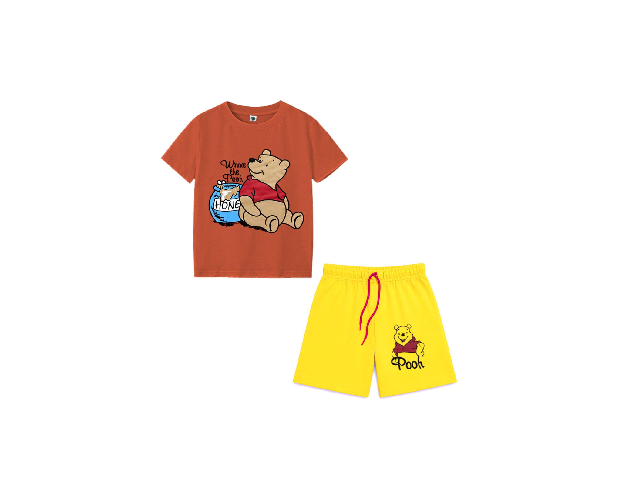 WinniethePoohTeeShirt_Short-Rust_Yellow