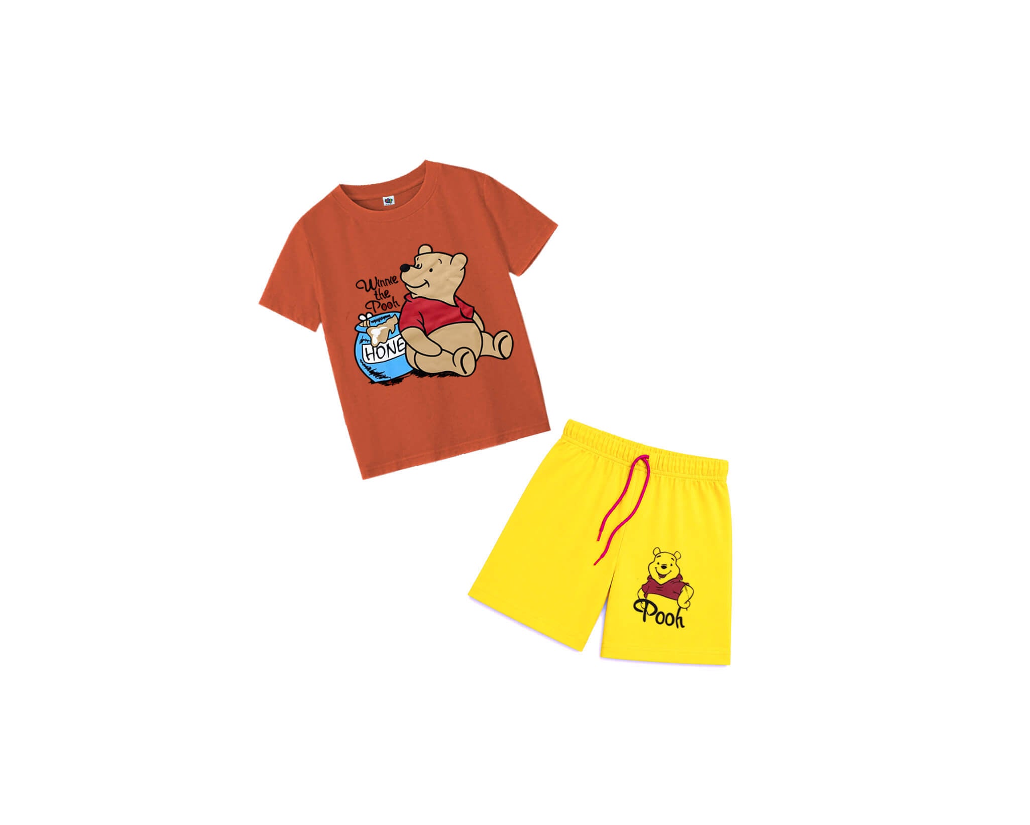 WinniethePoohTeeShirt_Short-Rust_Yellow_1