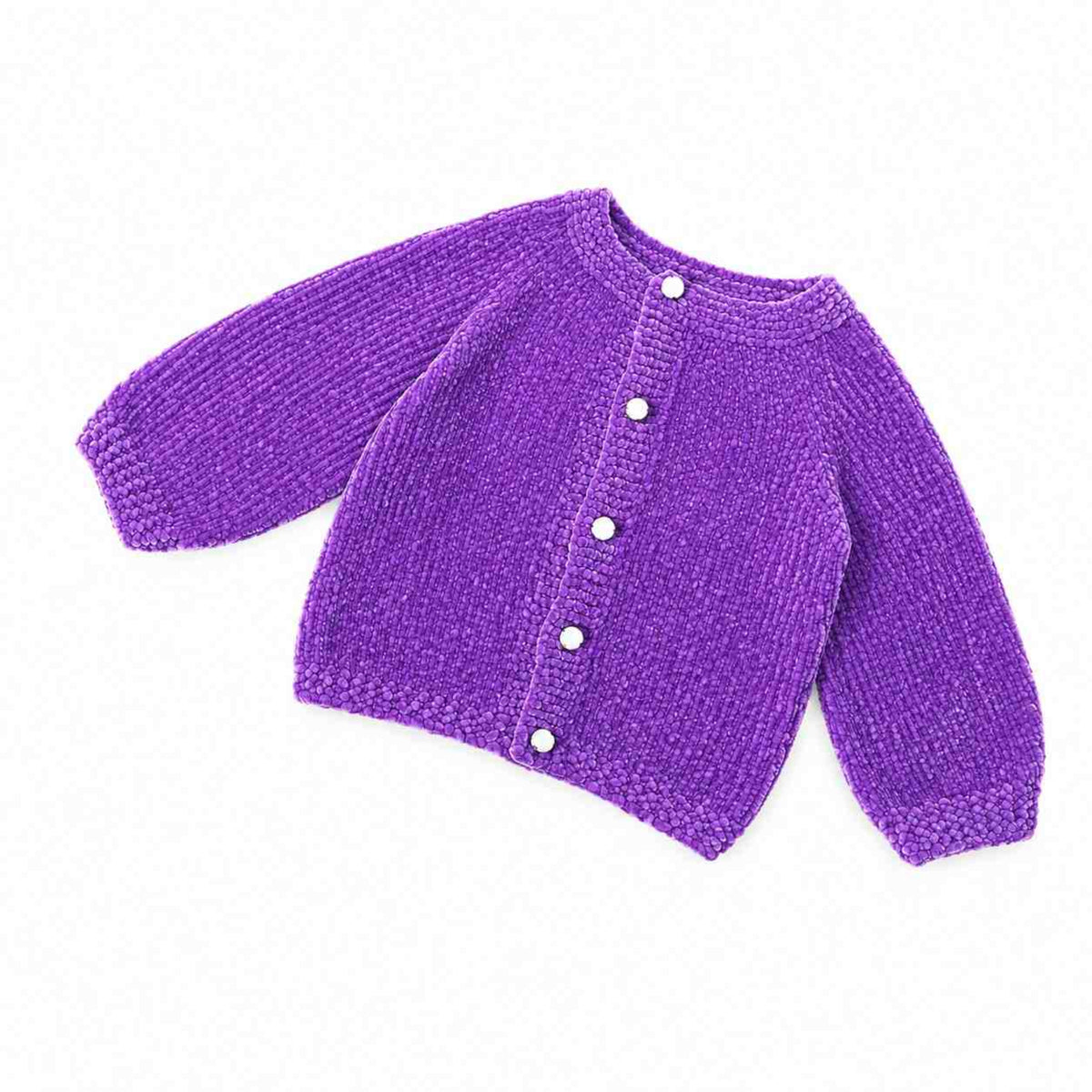 Wool Hand Mate Top Cute Baby - Purple