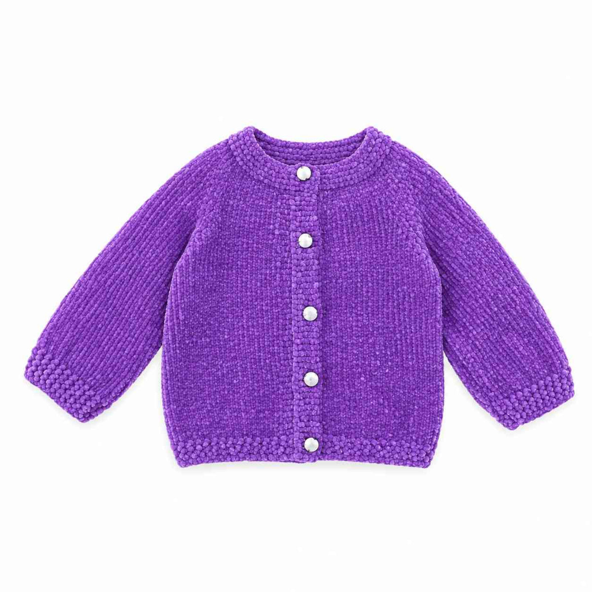 Wool Hand Mate Top Cute Baby - Purple