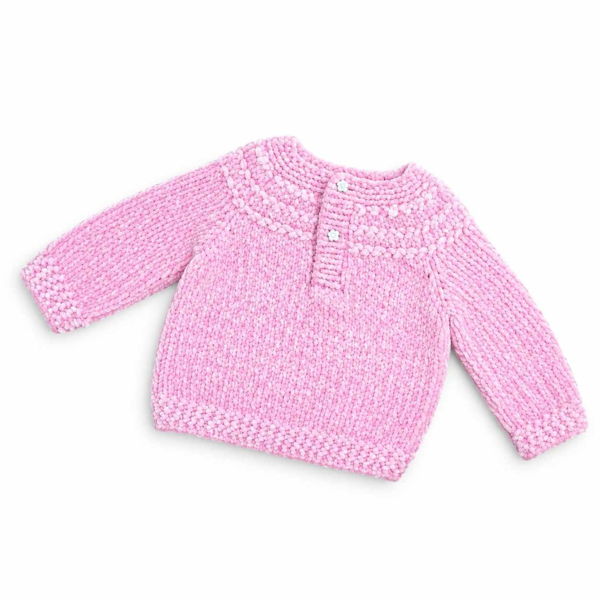 Wool Shirt Cute Baby Hand Made- Pink