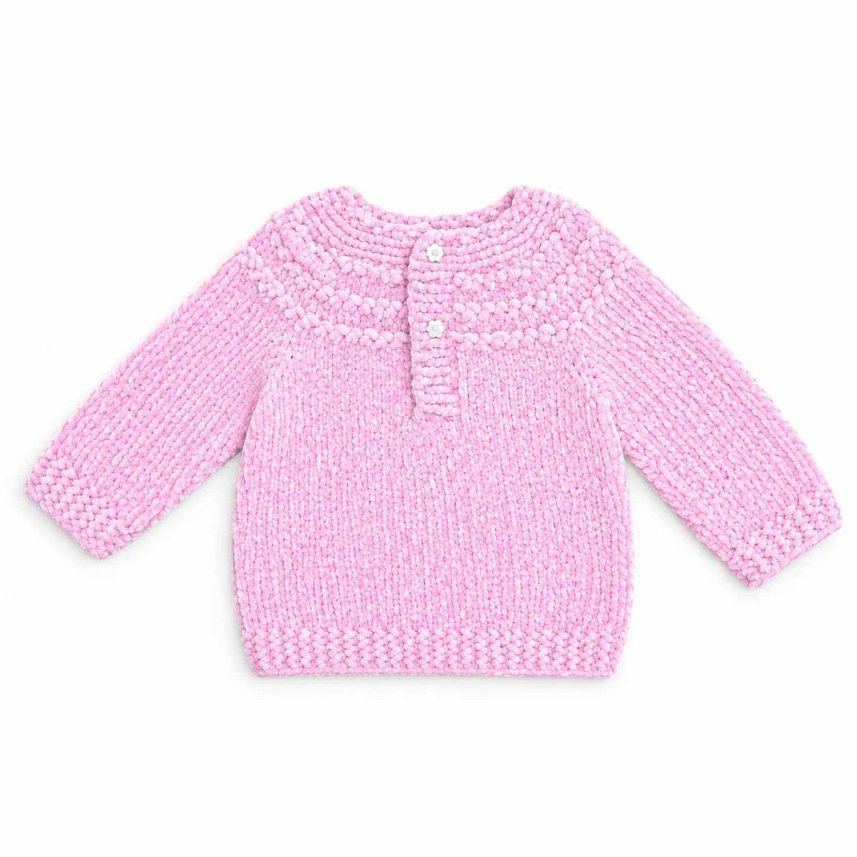 Wool Shirt Cute Baby Hand Made- Pink