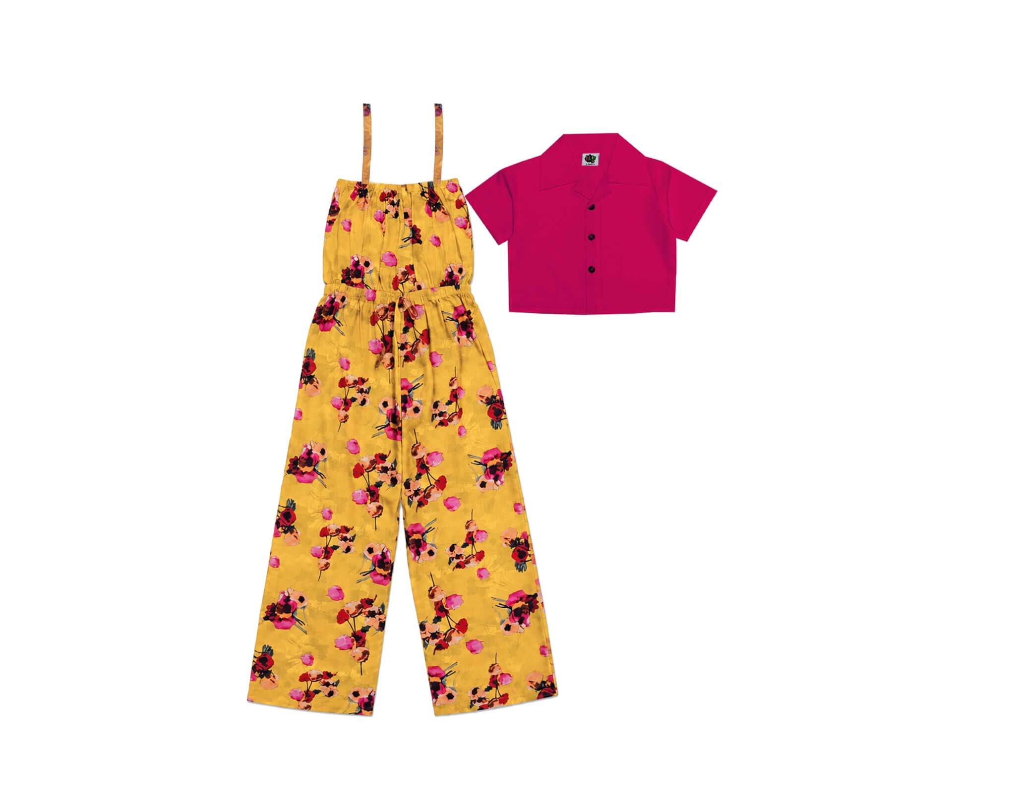 YellowFloralPrintedCasualSummerJumpsuit-ShockingPink_Yellow