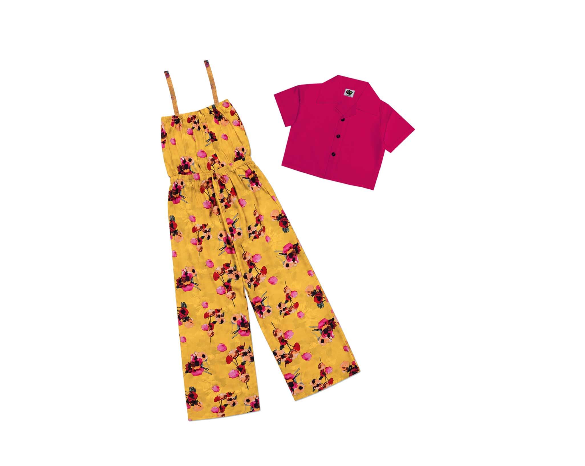 YellowFloralPrintedCasualSummerJumpsuit-ShockingPink_Yellow_1