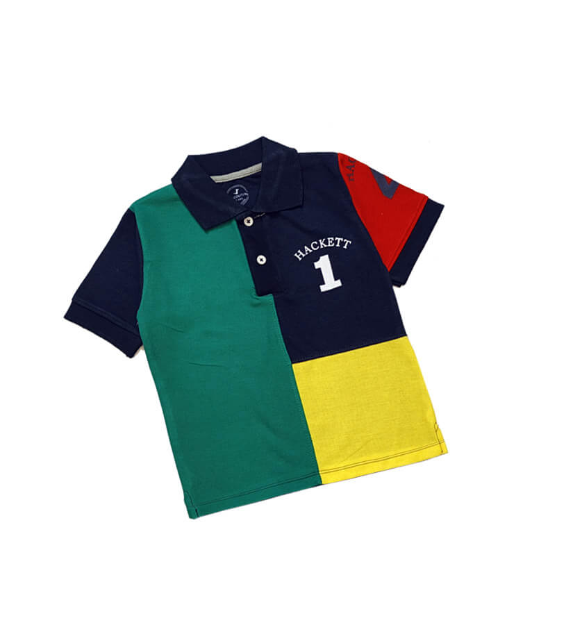 YellowPenalHackettSleevePoloShirt-Green_NavyBlue_1