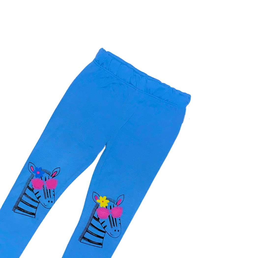 Zebra Fashion Tights - Blue