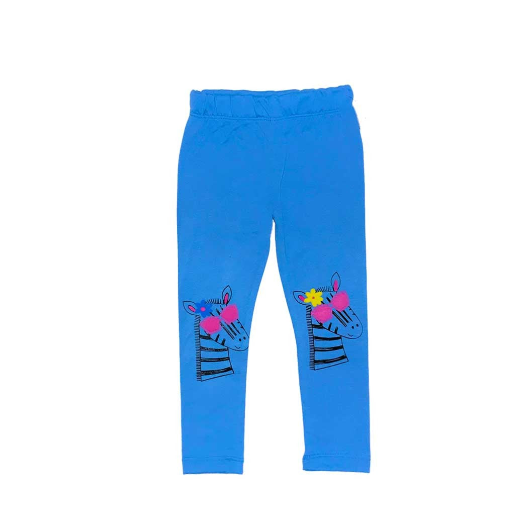 Zebra Fashion Tights - Blue