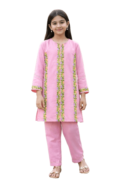 Little Rose Festive Set Cotton- Baby Pink
