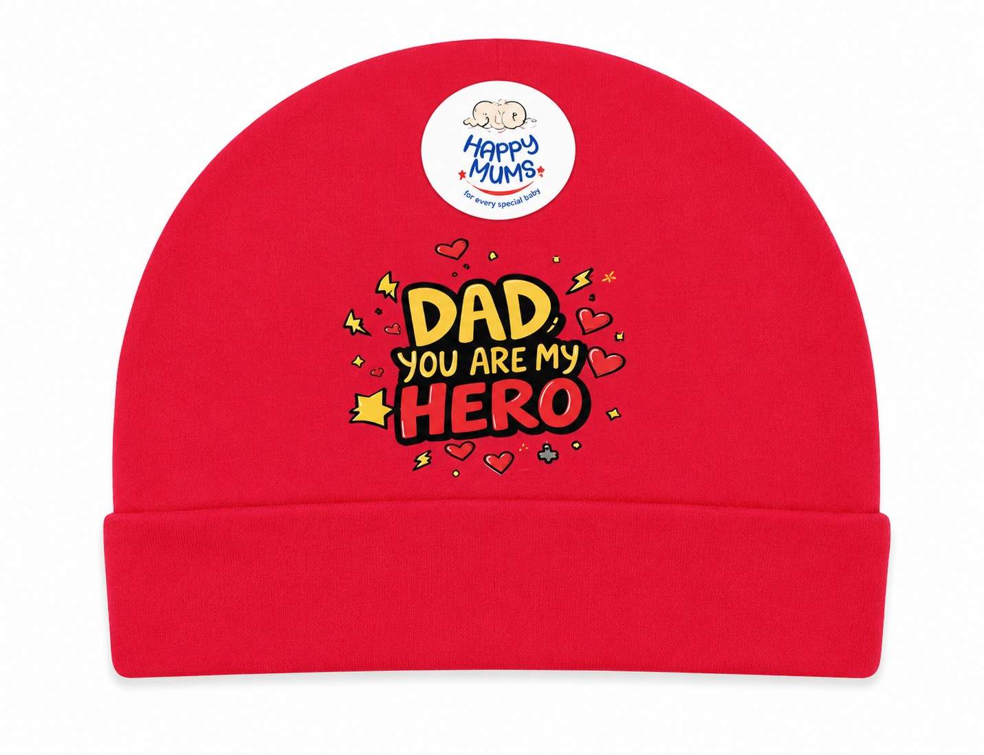 Dad You Are My Hero Newborn Baby Cap