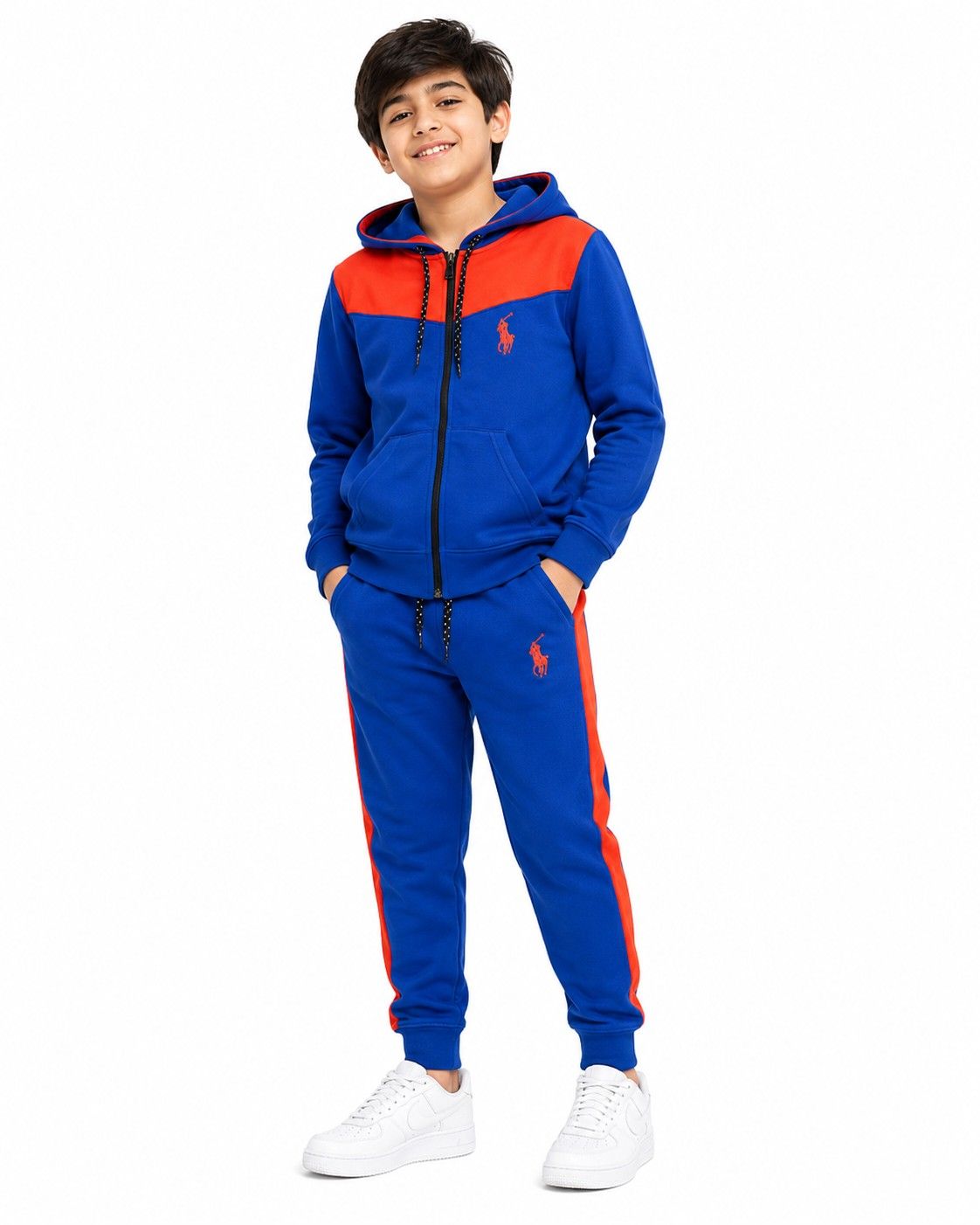 UA Poluster Fleece Hoodie Tracksuit - Royal Blue