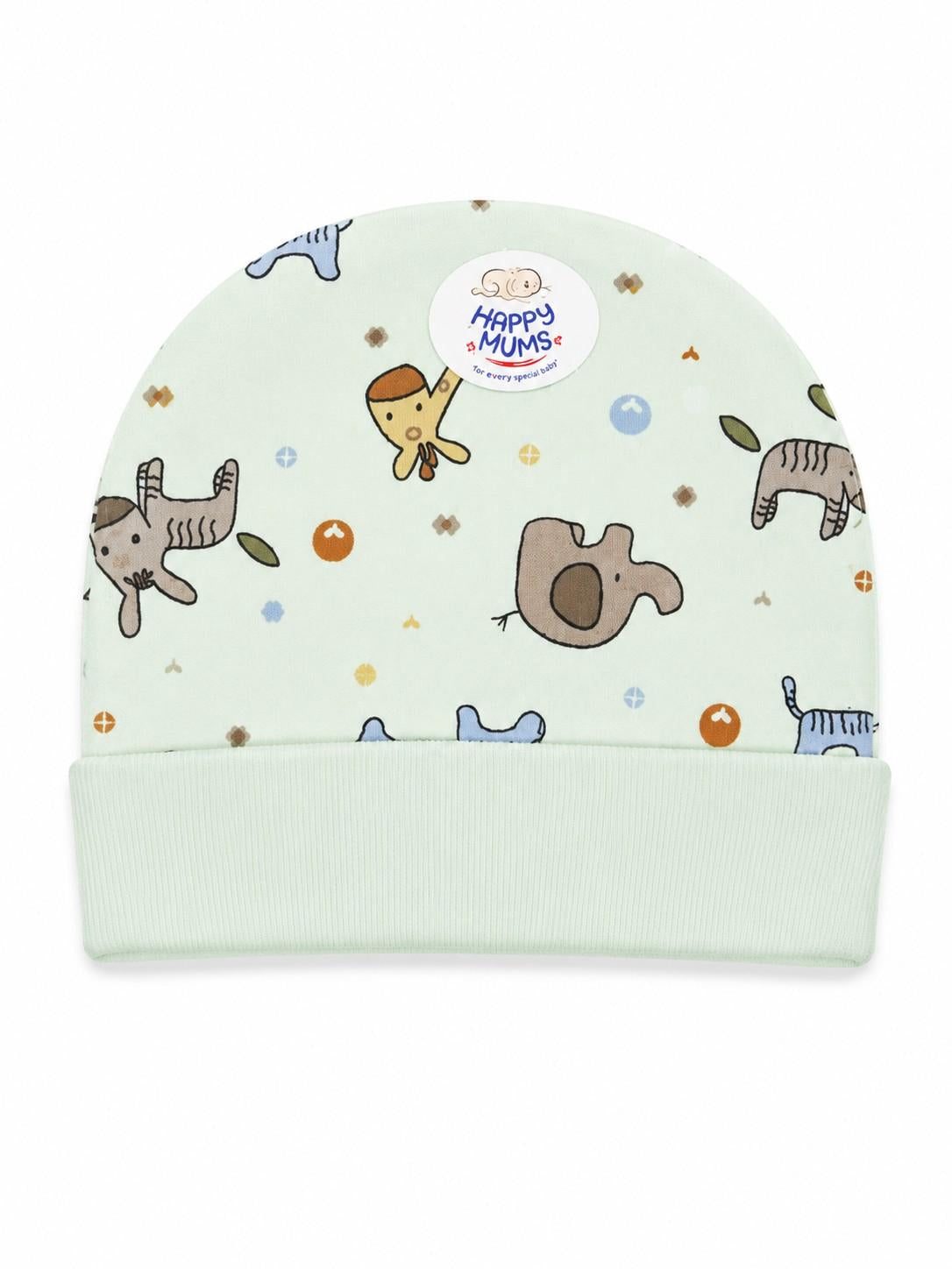 Safari Animal Print Newborn Baby Cap
