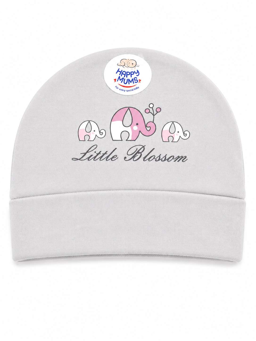 Little Blossom Elephant Newborn Baby Cap