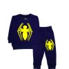 Spider Fleece Track Suit - Ink Blue
