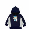 Rocking Bear - Fleece Hoody Navy Blue & Gray