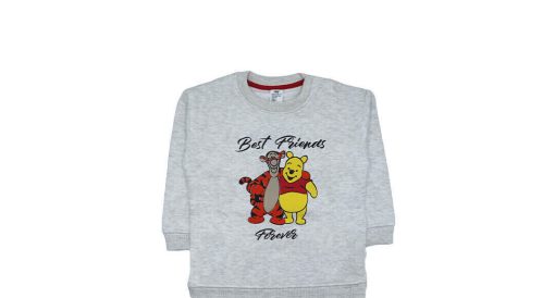 Best Friend Forever Light Fleece Sweatshirt - Gray