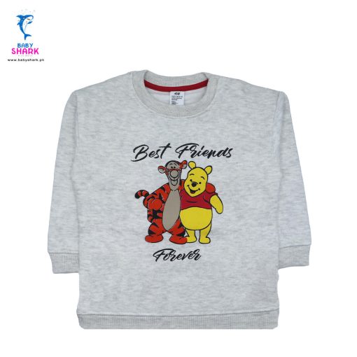 Best Friend Forever Light Fleece Sweatshirt - Gray