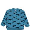 Dinosaur Print Terry Sweatshirt - Berylline