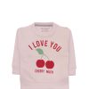 I Love Cherry Fleece Sweatshirt - Light Cherry