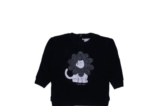 Like a Lion Terry Sweatshirt - Black