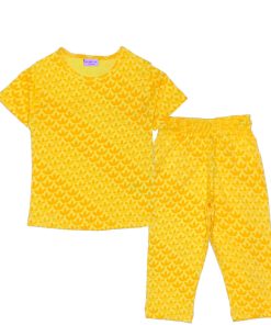 AD Pattern Tee & Trouser - Yellow