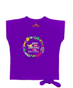 Dreams Flower Tee - Magenta