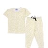Golden Dots Tee & Trouser - White