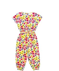 Multi Sunflowers Print Jumpsuit