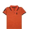 Premium Logo Polo Shirt -Rust