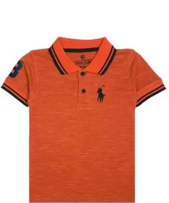 Premium Logo Polo Shirt -Rust