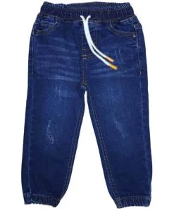 Classic Joggers Denim Pent - Mid Blue