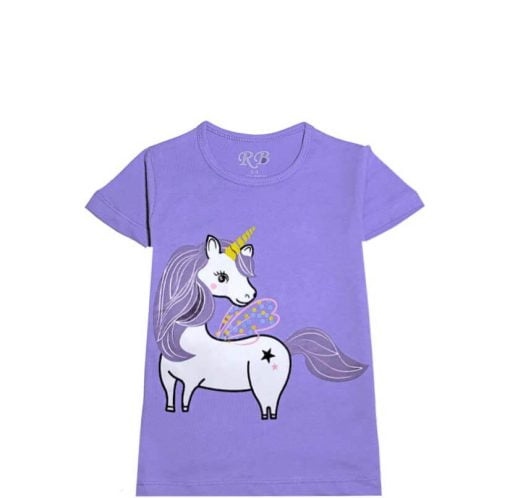 Fairy Unicorn Tee & Short - Soft Purple