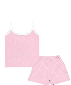 Whites Heart Printed Jabla Suit - Baby Pink