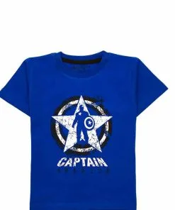 Captain America Star Tee Shirt - Royal Blue