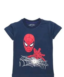 Spiderman Action Tee Shirt – Midnight Blue & Winner Stay Positive Tee Shirt – Skin