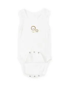 Baby Lions Bodysuit Romper - White